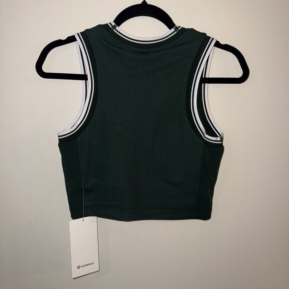Lululemon Cropped Sport Tank - Green size 8 - Picture 3 of 3